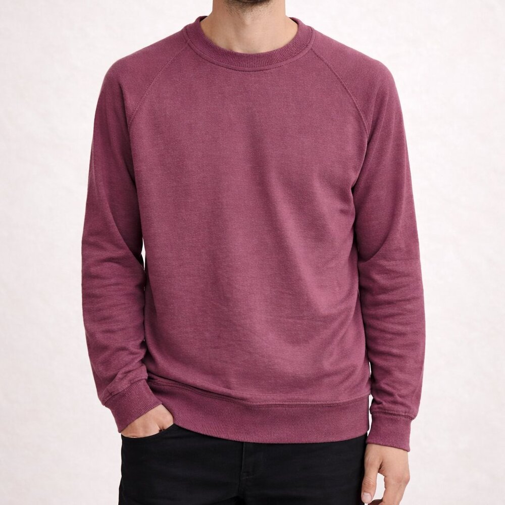 Six Lincoln New York Crewneck Sweatshirt Men’s Medium Maroon